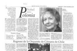 Nobel para Polonia.