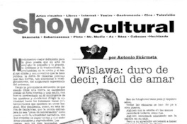 Wislawa: duro de decir, fácil de amar