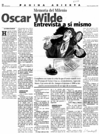 Oscar Wilde, entrevista a sí mismo