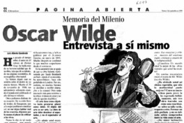 Oscar Wilde, entrevista a sí mismo