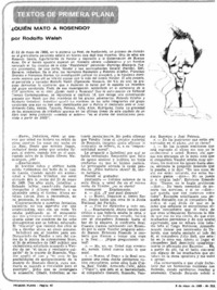 Quién mató a Rosendo?