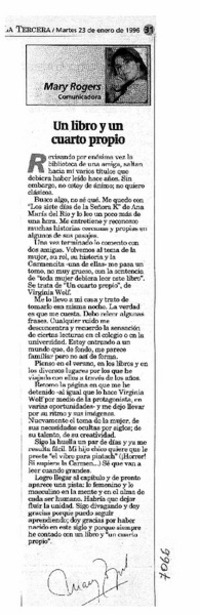 Un Libro y un cuarto propio