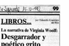 Desgarrador y po´tico grito de sobrevivencia