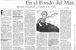 En e fondo del mar, Mozart asesinado y vuelto a la vida