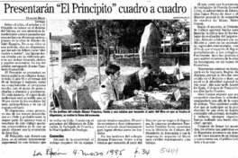 Presentarán "El Principito" cuadro a cuadro