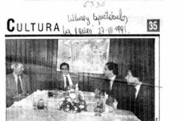 Ajetreada visita de Vargas Llosa.