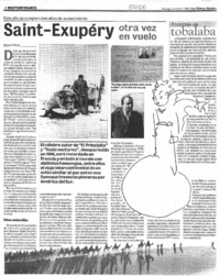 Saint-Exupéry otra vez en vuelo este año se cumplen cien años de su nacimiento