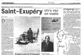 Saint-Exupéry otra vez en vuelo este año se cumplen cien años de su nacimiento