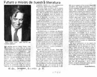 Futuro y misión de nuestra literatura