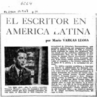 El escritor en América Latina