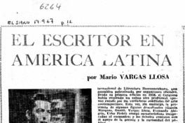 El escritor en América Latina