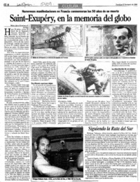 Saint-Exupéry, en la memoria del globo