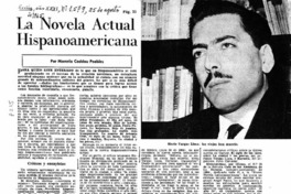 La Novela actual hispanoamericana