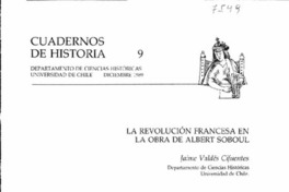 La Revolución Francesa en la obra de Albert Soboul
