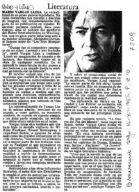 Mario Vargas Llosa.