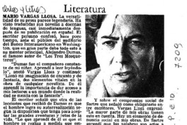 Mario Vargas Llosa.