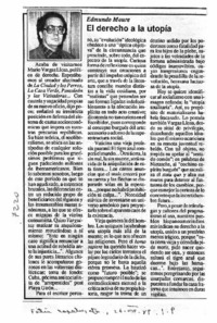 El Derecho a la utopía