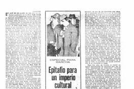 Epitafio para un imperio cultural