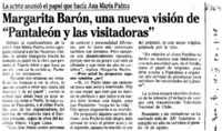 Margarita Barón, una nueva visión de "Pantaleón y las visitadoras".