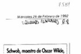 Schwob, maestro de Oscar Wilde, Valery, Mallarmé y Borges