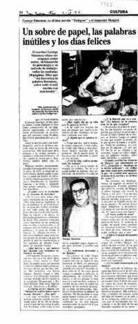 Un sobre de papel, las palabras inútiles y los días felices