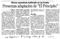 Presentan adaptación de "El Principito" Ofrecen ensayo mulimedia