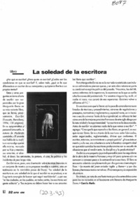 La soledad de la escritora