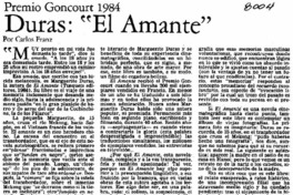 Duras, "El amante"