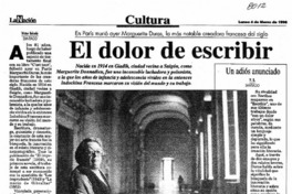 El dolor de escribir