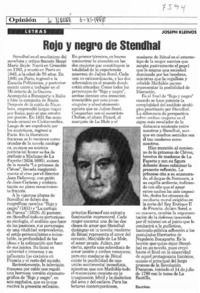 Rojo y negro de Stendhal