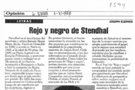 Rojo y negro de Stendhal