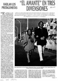 El amante" en tres dimensiones