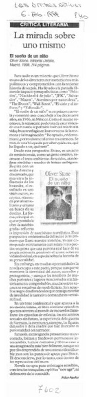 La mirada sobre uno mismo