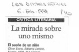 La mirada sobre uno mismo