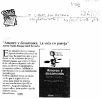 "Amores y desamores. La vida en pareja"
