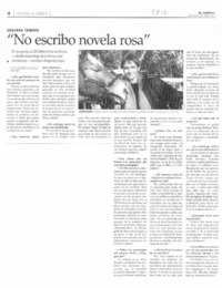 No escribo novela rosa"