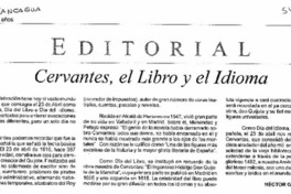 Cervantes, el libro y el idioma