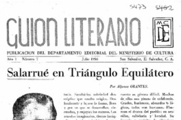 Salarrué en triángulo equilátero