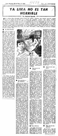 Ya Lima no es tan horrible