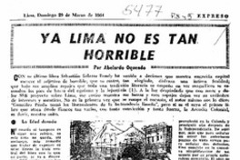 Ya Lima no es tan horrible