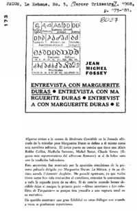 Entrevista con Marguerite Duras