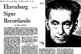 Ehrenburg sigue recordando
