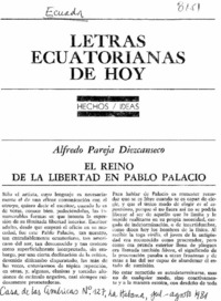 El reino de la libertad en Pablo Palacio