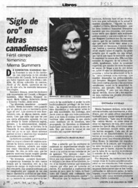 Siglo de oro" en letras canadienses