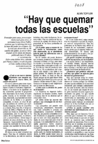 Hay que quemar todas las escuelas".