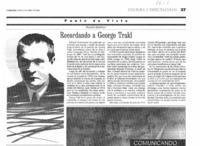 Recordando a George Trakl
