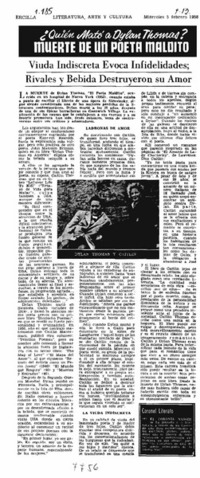 Viuda indiscreta evoca infidelidad; rivales y bebida destruyeron su amor.