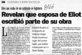 Revelan que esposa de Eliot escribió parte de su obra.