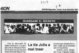 La Tía Julia a mal traer.