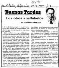 Los otros analfabetos